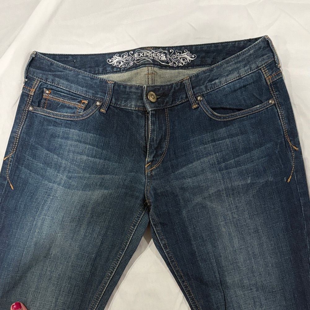 Express Dark Blue “Stella” Jeans - Picture 3 of 7